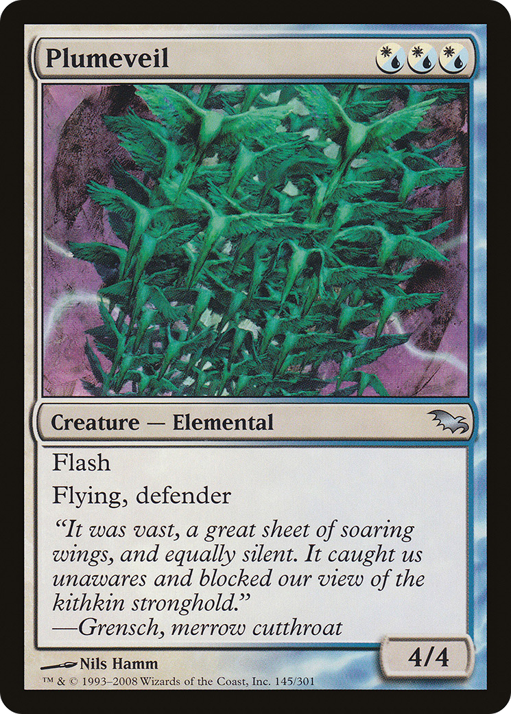 Plumeveil (SHM-145) - Shadowmoor - Premium MTG Single from Wizards of the Coast - Just $0.25! Shop now at Game Crave Tournament Store