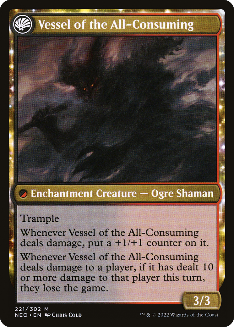 Hidetsugu Consumes All // Vessel of the All-Consuming (NEO-221) - Kamigawa: Neon Dynasty: (fandfc) - Premium MTG Single from Wizards of the Coast - Just $0.08! Shop now at Game Crave Tournament Store