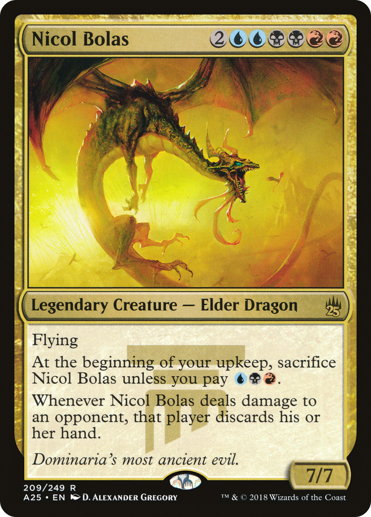 Nicol Bolas (A25-209) - Masters 25 Foil - Premium MTG Single from Wizards of the Coast - Just $1.73! Shop now at Game Crave Tournament Store