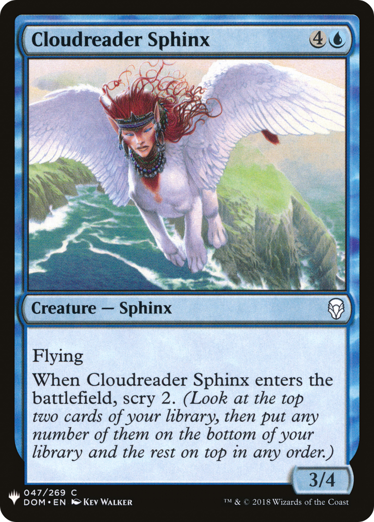 Cloudreader Sphinx (MB1-324) - Mystery Booster - Premium MTG Single from Wizards of the Coast - Just $0.08! Shop now at Game Crave Tournament Store