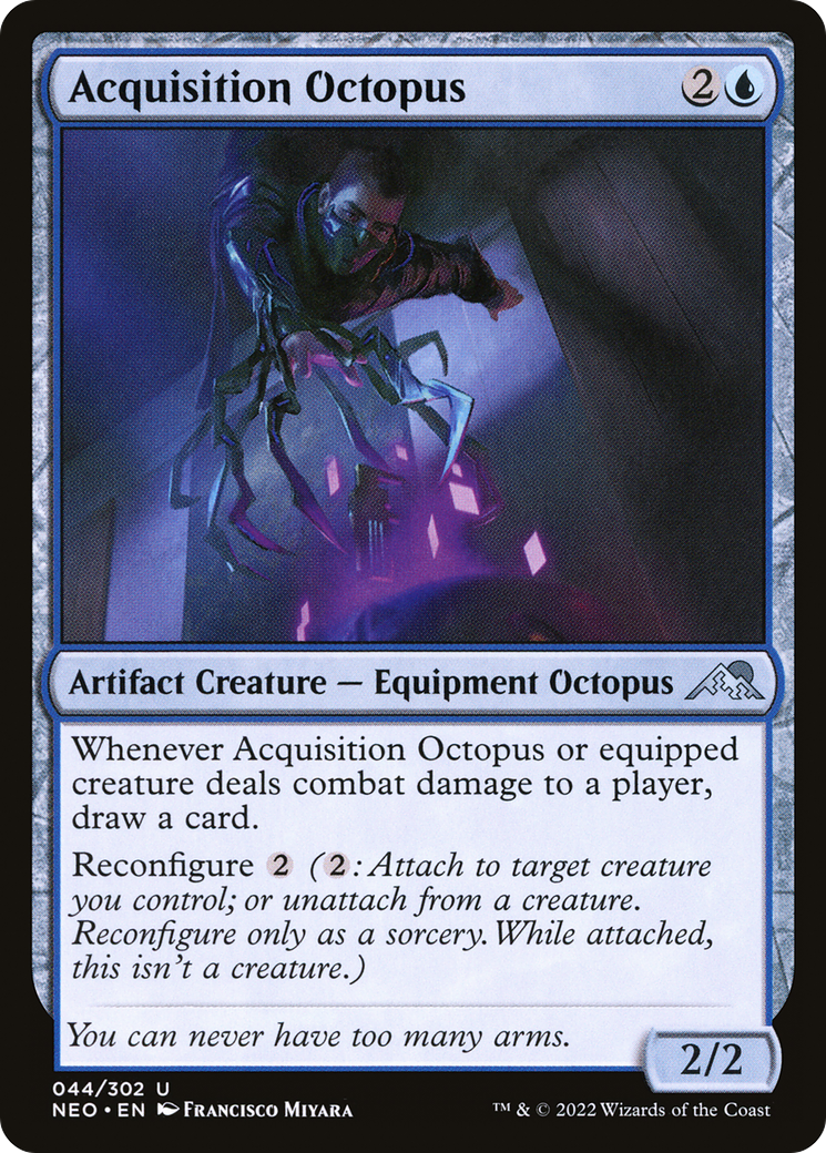 Acquisition Octopus (NEO-044) - Kamigawa: Neon Dynasty - Premium MTG Single from Wizards of the Coast - Just $0.08! Shop now at Game Crave Tournament Store