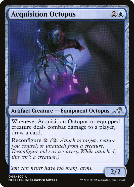 Acquisition Octopus (NEO-044) - Kamigawa: Neon Dynasty - Premium MTG Single from Wizards of the Coast - Just $0.08! Shop now at Game Crave Tournament Store