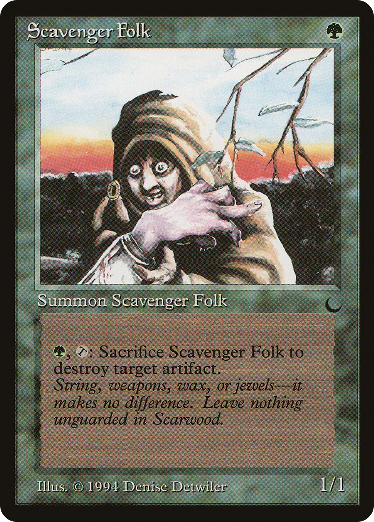 Scavenger Folk (DRK-087) - The Dark - Premium MTG Single from Wizards of the Coast - Just $0.25! Shop now at Game Crave Tournament Store