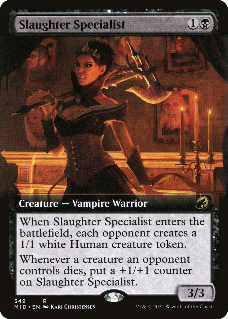 Slaughter Specialist (MID-349) - Innistrad: Midnight Hunt: (Extended Art) - Premium MTG Single from Wizards of the Coast - Just $0.35! Shop now at Game Crave Tournament Store