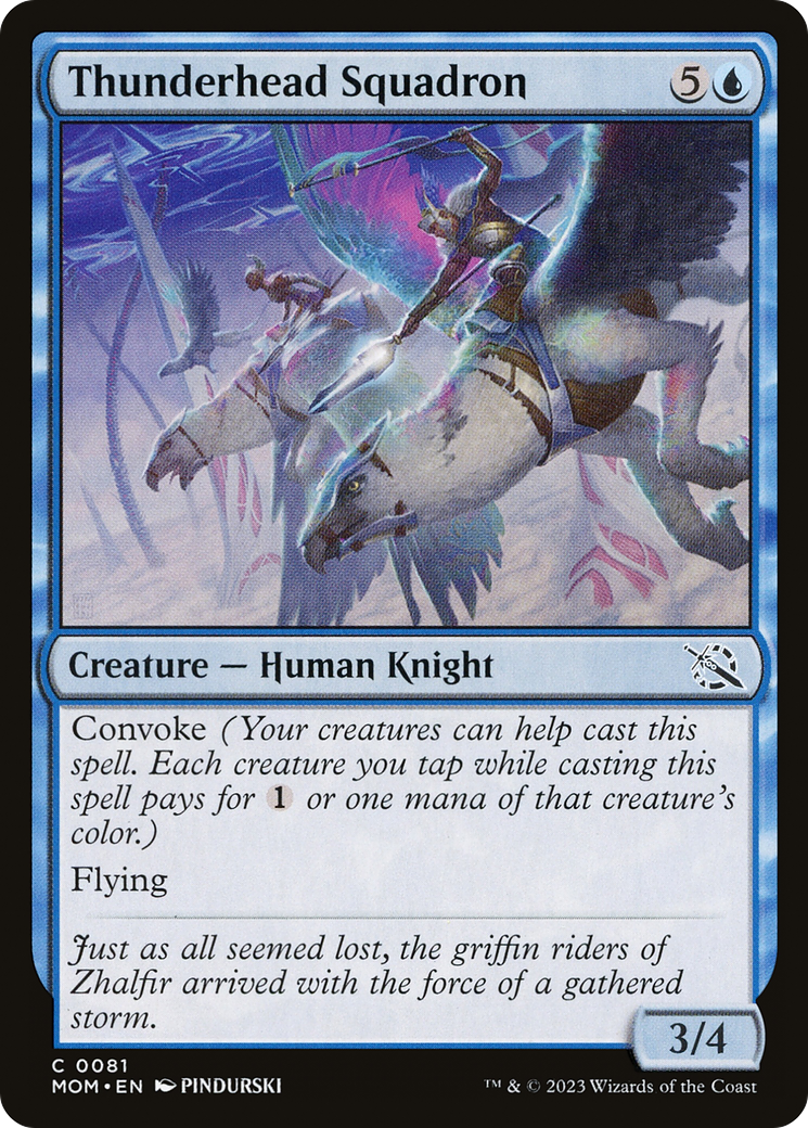 Thunderhead Squadron (MOM-081) - March of the Machine - Premium MTG Single from Wizards of the Coast - Just $0.08! Shop now at Game Crave Tournament Store