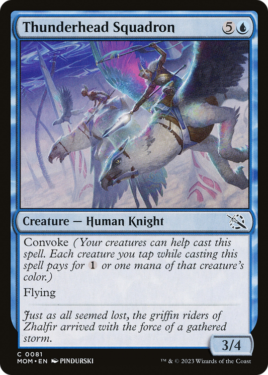 Thunderhead Squadron (MOM-081) - March of the Machine Foil - Premium MTG Single from Wizards of the Coast - Just $0.08! Shop now at Game Crave Tournament Store