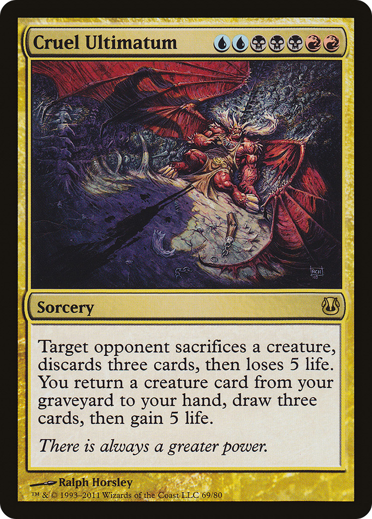 Cruel Ultimatum (DDH-069) - Duel Decks: Ajani vs. Nicol Bolas - Premium MTG Single from Wizards of the Coast - Just $0.08! Shop now at Game Crave Tournament Store