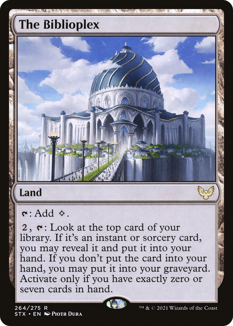 The Biblioplex (STX-264) - Strixhaven: School of Mages - Premium MTG Single from Wizards of the Coast - Just $0.08! Shop now at Game Crave Tournament Store