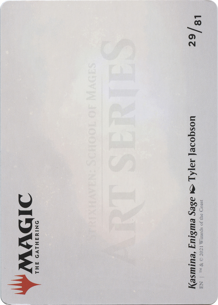 Kasmina, Enigma Sage // Kasmina, Enigma Sage (ASTX-029) - Strixhaven Art Series (Borderless) Foil - Premium MTG Single from Wizards of the Coast - Just $0! Shop now at Game Crave Tournament Store