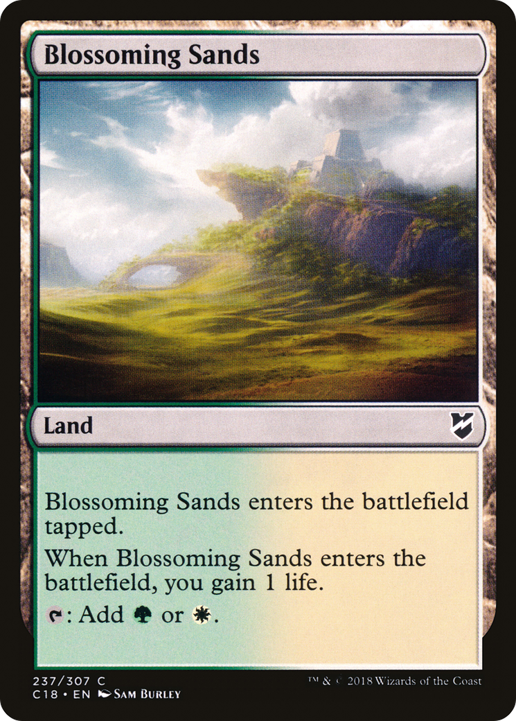 Blossoming Sands (C18-237) - Commander 2018 - Premium MTG Single from Wizards of the Coast - Just $0.08! Shop now at Game Crave Tournament Store
