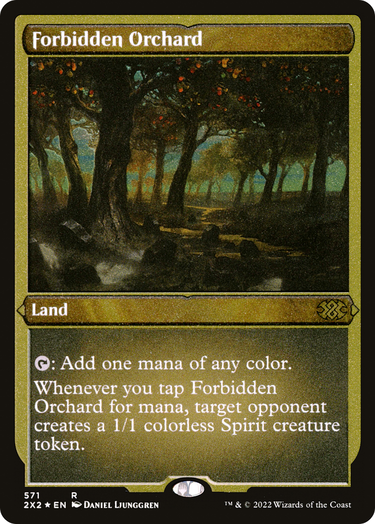 Forbidden Orchard (2X2-571) - Double Masters 2022 Etched Foil - Premium MTG Single from Wizards of the Coast - Just $2.14! Shop now at Game Crave Tournament Store