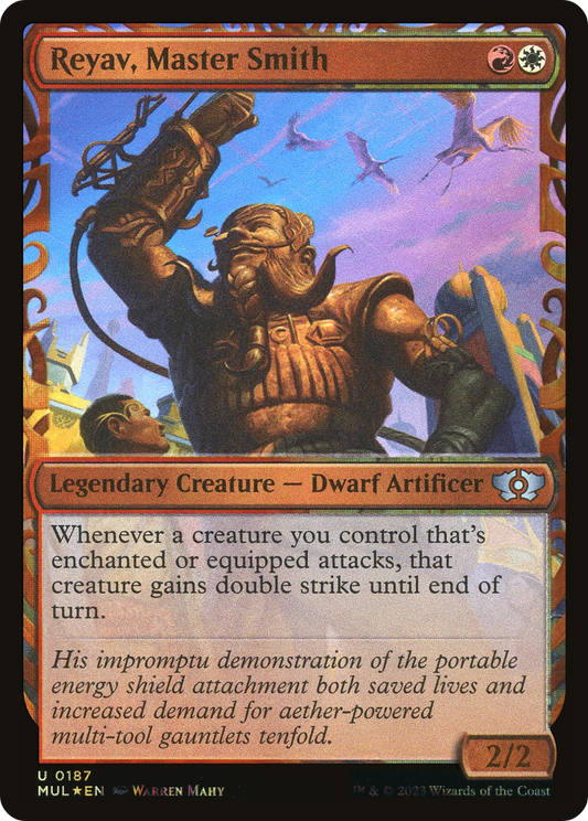Reyav, Master Smith (MUL-187) - Multiverse Legends: (Showcase) Foil - Premium MTG Single from Wizards of the Coast - Just $0.49! Shop now at Game Crave Tournament Store