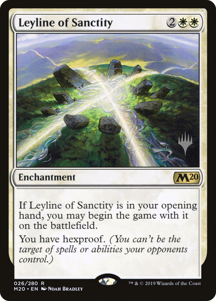 Leyline of Sanctity (PM20-26P) - Core Set 2020 Promos - Premium MTG Single from Wizards of the Coast - Just $0.29! Shop now at Game Crave Tournament Store
