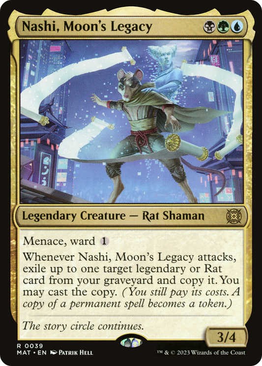 Nashi, Moon's Legacy (MAT-039) - March of the Machine: The Aftermath - Premium MTG Single from Wizards of the Coast - Just $0.08! Shop now at Game Crave Tournament Store