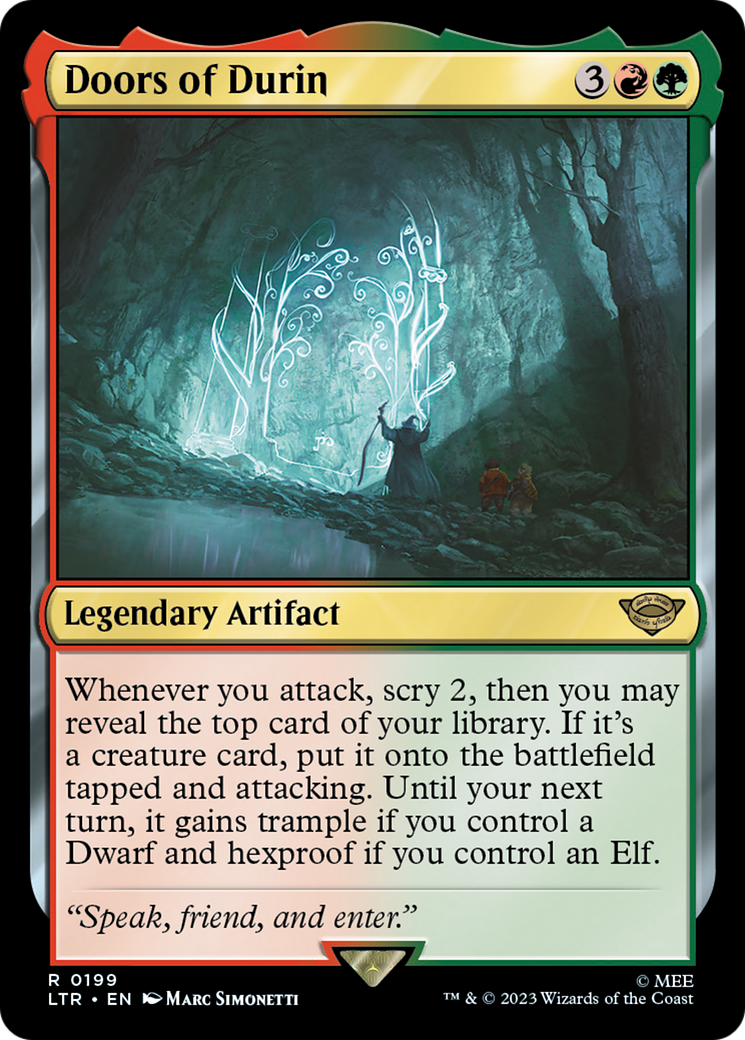 Doors of Durin (LTR-199) - The Lord of the Rings: Tales of Middle-earth - Premium MTG Single from Wizards of the Coast - Just $0.25! Shop now at Game Crave Tournament Store