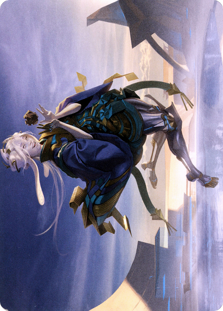 Moonfolk Puzzlemaker // Moonfolk Puzzlemaker (ANEO-006) - Neon Dynasty Art Series (Borderless) - Premium MTG Single from Wizards of the Coast - Just $0! Shop now at Game Crave Tournament Store