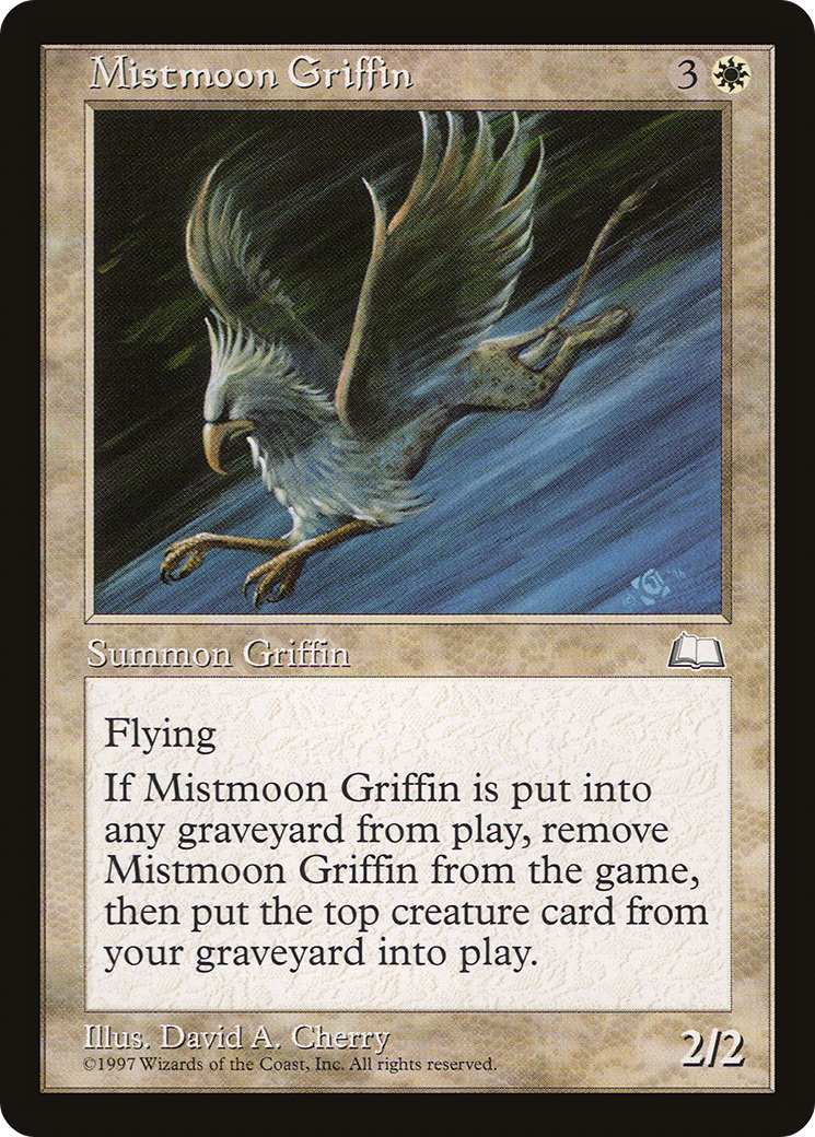 Mistmoon Griffin (WTH-021) - Weatherlight - Premium MTG Single from Wizards of the Coast - Just $0.09! Shop now at Game Crave Tournament Store