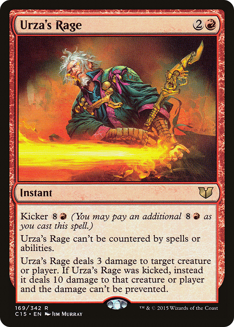 Urza's Rage (C15-169) - Commander 2015 - Premium MTG Single from Wizards of the Coast - Just $0.08! Shop now at Game Crave Tournament Store