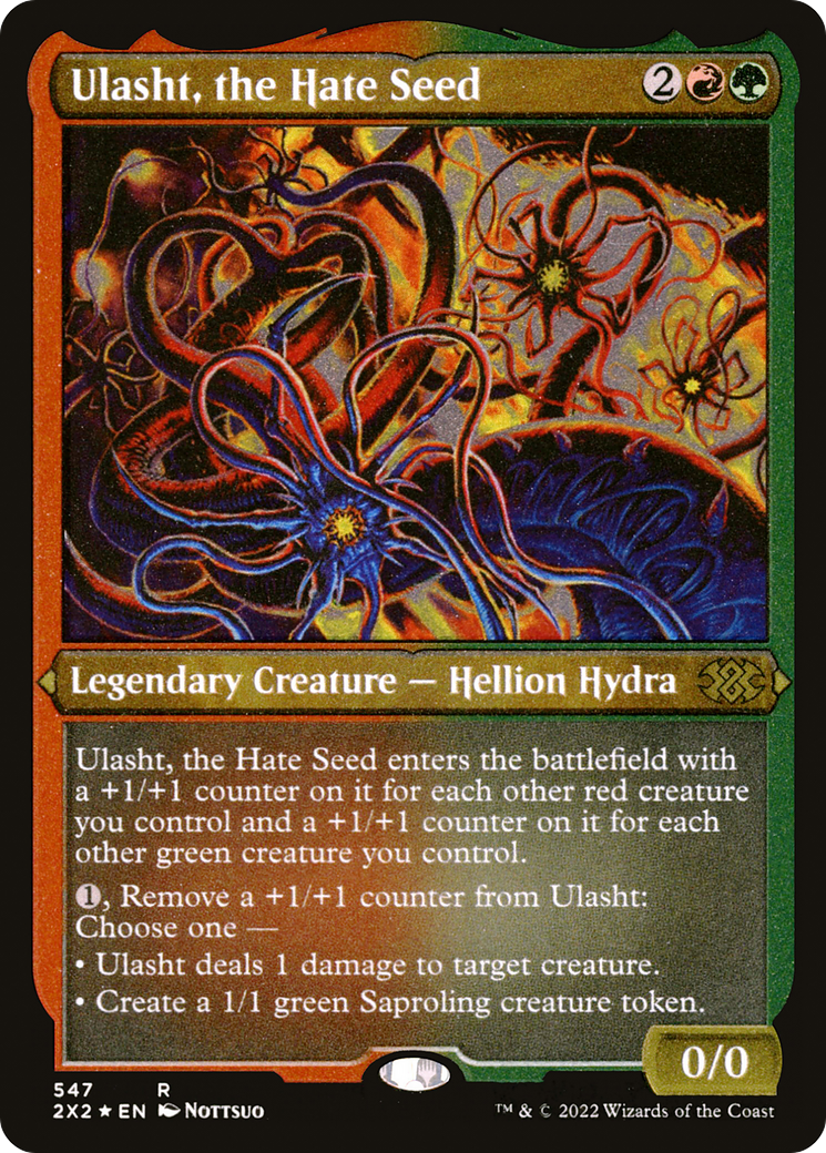 Ulasht, the Hate Seed (2X2-547) - Double Masters 2022 Etched Foil - Premium MTG Single from Wizards of the Coast - Just $0.26! Shop now at Game Crave Tournament Store