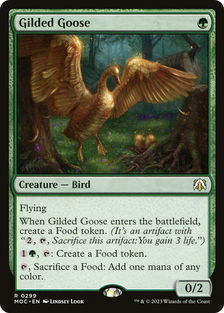 Gilded Goose (MOC-299) - March of the Machine Commander - Premium MTG Single from Wizards of the Coast - Just $0.13! Shop now at Game Crave Tournament Store