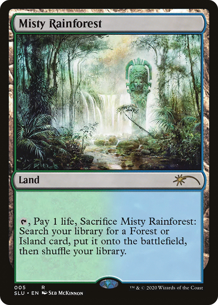 Misty Rainforest (SLU-005) - Secret Lair: Ultimate Edition - Premium MTG Single from Wizards of the Coast - Just $6.92! Shop now at Game Crave Tournament Store