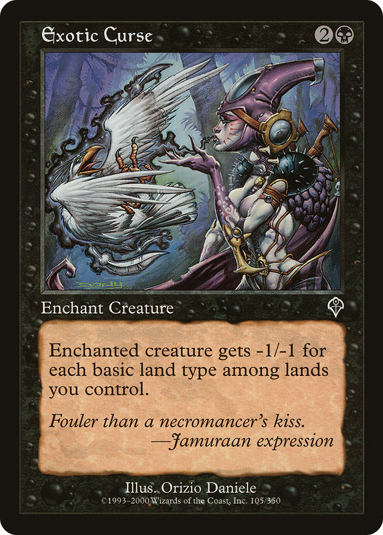 Exotic Curse (INV-105) - Invasion - Premium MTG Single from Wizards of the Coast - Just $0.25! Shop now at Game Crave Tournament Store