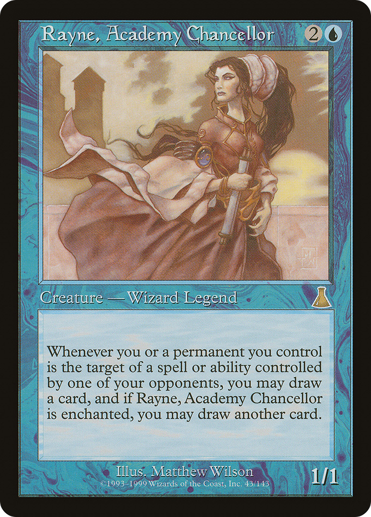 Rayne, Academy Chancellor (UDS-043) - Urza's Destiny - Premium MTG Single from Wizards of the Coast - Just $1.25! Shop now at Game Crave Tournament Store