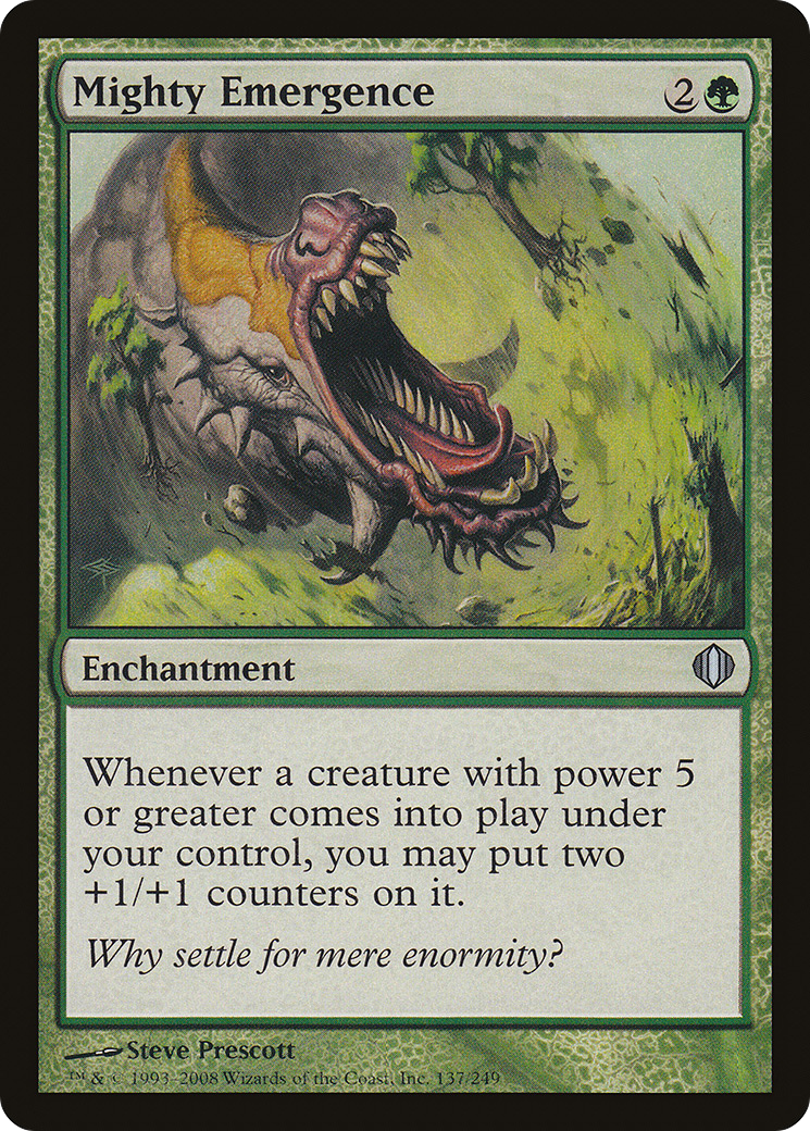 Mighty Emergence (ALA-137) - Shards of Alara - Premium MTG Single from Wizards of the Coast - Just $0.25! Shop now at Game Crave Tournament Store