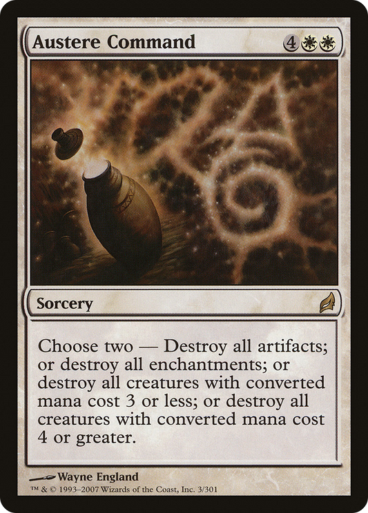 Austere Command (LRW-003) - Lorwyn Foil - Premium MTG Single from Wizards of the Coast - Just $20.38! Shop now at Game Crave Tournament Store