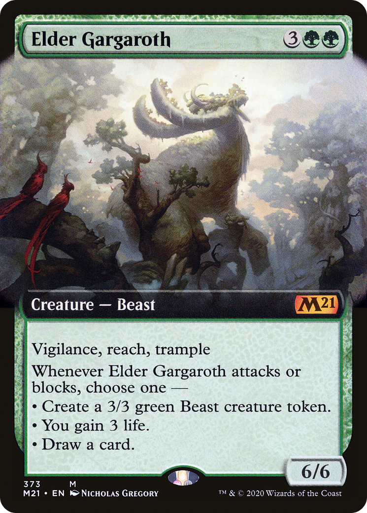 Elder Gargaroth (M21-373) - Core Set 2021: (Extended Art) - Premium MTG Single from Wizards of the Coast - Just $3.93! Shop now at Game Crave Tournament Store