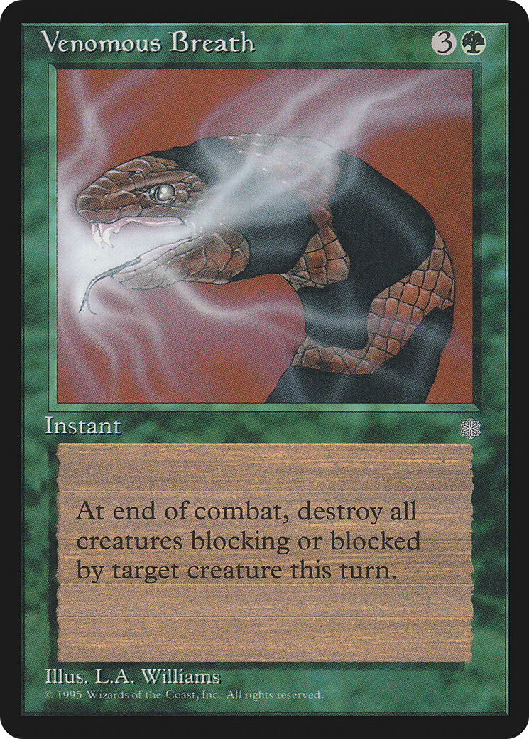 Venomous Breath (ICE-273) - Ice Age - Premium MTG Single from Wizards of the Coast - Just $0.25! Shop now at Game Crave Tournament Store