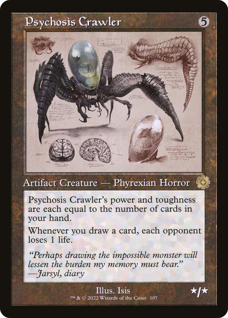 Psychosis Crawler (BRR-107) - The Brothers' War Retro Artifacts Foil - Premium MTG Single from Wizards of the Coast - Just $0.37! Shop now at Game Crave Tournament Store