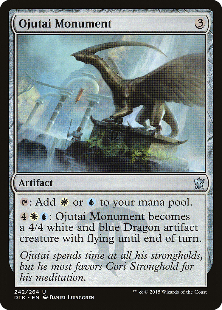 Ojutai Monument (DTK-242) - Dragons of Tarkir - Premium MTG Single from Wizards of the Coast - Just $0.25! Shop now at Game Crave Tournament Store