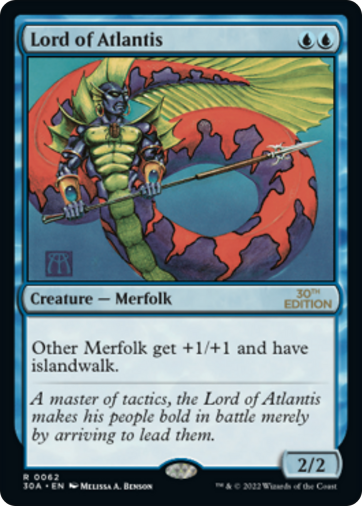 Lord of Atlantis (30A-062) - 30th Anniversary Edition - Premium MTG Single from Wizards of the Coast - Just $27.64! Shop now at Game Crave Tournament Store