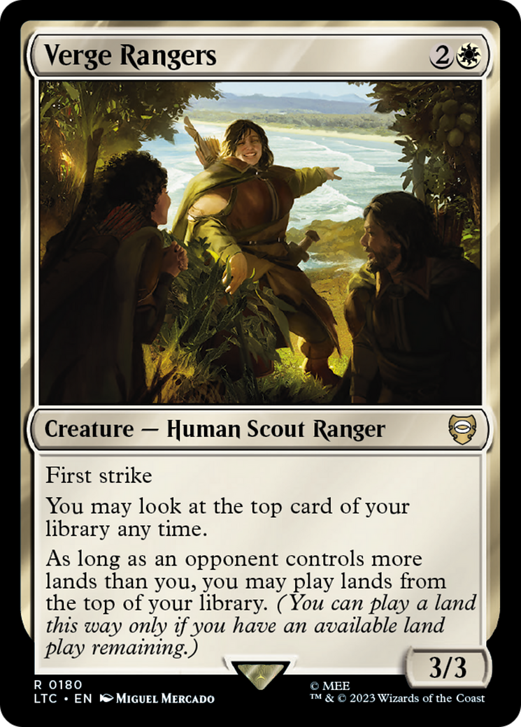 Verge Rangers (LTC-180) - Tales of Middle-earth Commander - Premium MTG Single from Wizards of the Coast - Just $0.25! Shop now at Game Crave Tournament Store