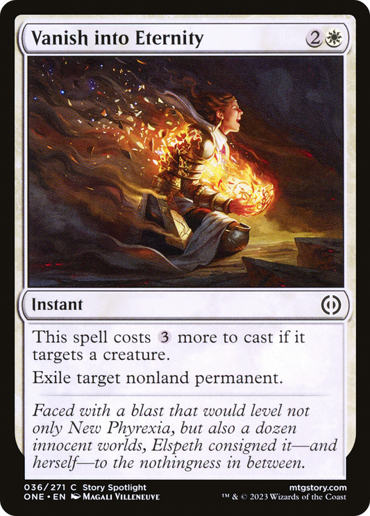 Vanish into Eternity (ONE-036) - Phyrexia: All Will Be One - Premium MTG Single from Wizards of the Coast - Just $0.08! Shop now at Game Crave Tournament Store