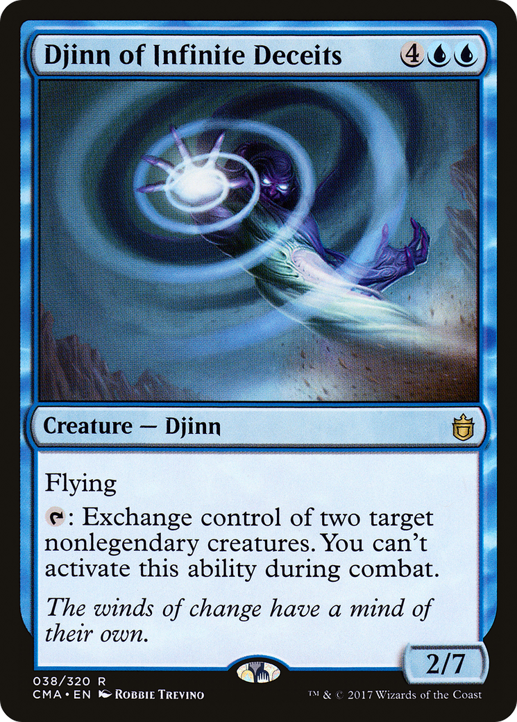 Djinn of Infinite Deceits (CMA-038) - Commander Anthology - Premium MTG Single from Wizards of the Coast - Just $0.20! Shop now at Game Crave Tournament Store