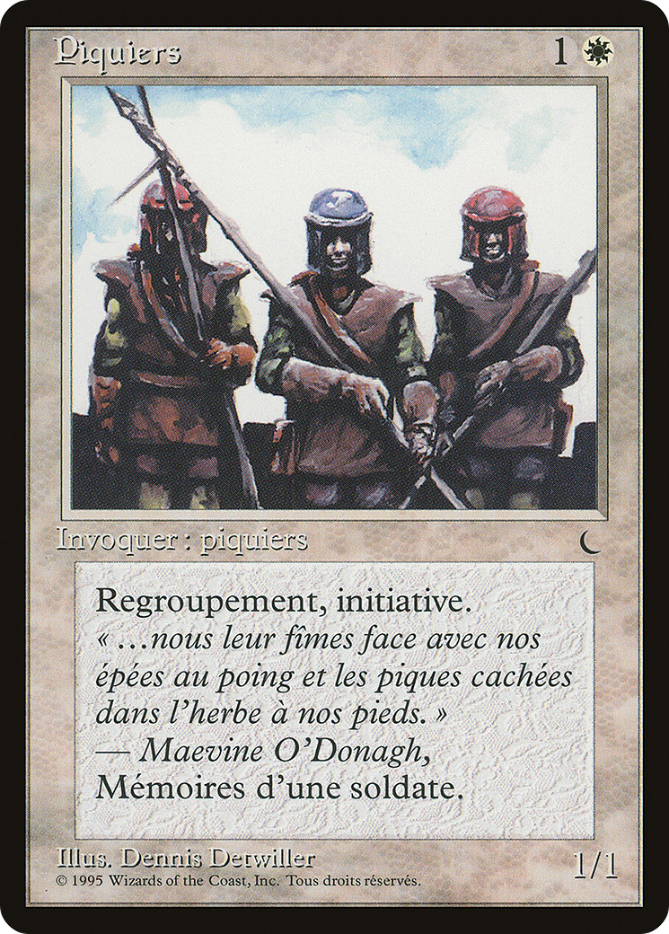 Pikemen (REN-018) - Renaissance - Premium MTG Single from Wizards of the Coast - Just $0.24! Shop now at Game Crave Tournament Store