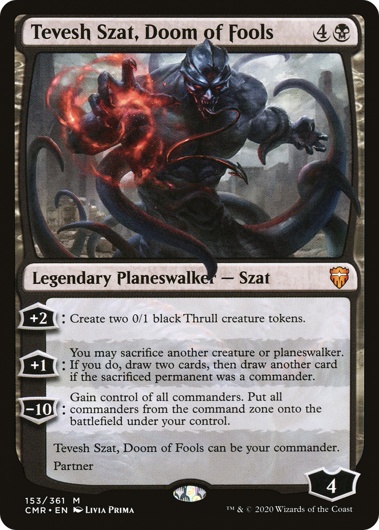 Tevesh Szat, Doom of Fools (CMR-153) - Commander Legends - Premium MTG Single from Wizards of the Coast - Just $5.42! Shop now at Game Crave Tournament Store