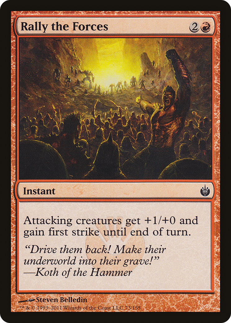 Rally the Forces (MBS-073) - Mirrodin Besieged - Premium MTG Single from Wizards of the Coast - Just $0.08! Shop now at Game Crave Tournament Store