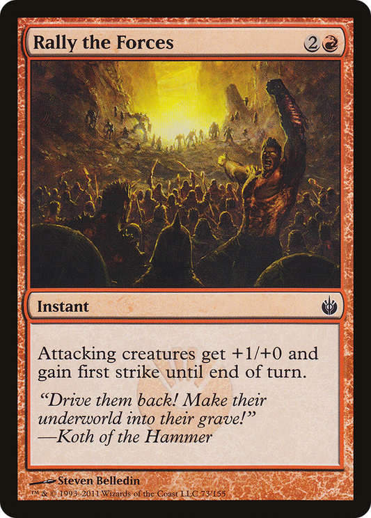 Rally the Forces (MBS-073) - Mirrodin Besieged - Premium MTG Single from Wizards of the Coast - Just $0.08! Shop now at Game Crave Tournament Store