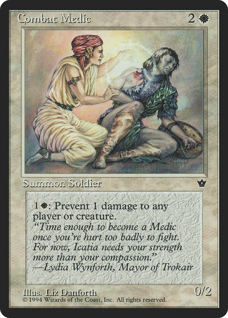 Combat Medic (FEM-01D) - Fallen Empires - Premium MTG Single from Wizards of the Coast - Just $0.08! Shop now at Game Crave Tournament Store