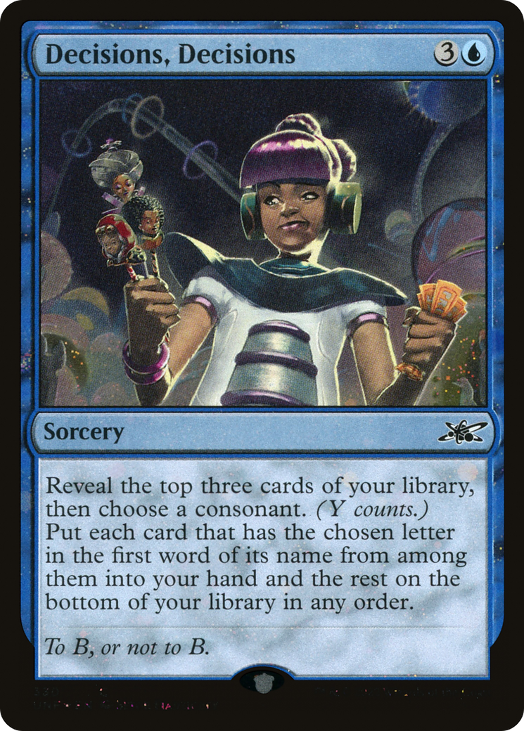 Decisions, Decisions (UNF-330) - Unfinity Foil - Premium MTG Single from Wizards of the Coast - Just $0.08! Shop now at Game Crave Tournament Store
