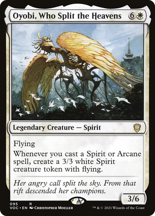 Oyobi, Who Split the Heavens (VOC-095) - Crimson Vow Commander - Premium MTG Single from Wizards of the Coast - Just $0.08! Shop now at Game Crave Tournament Store