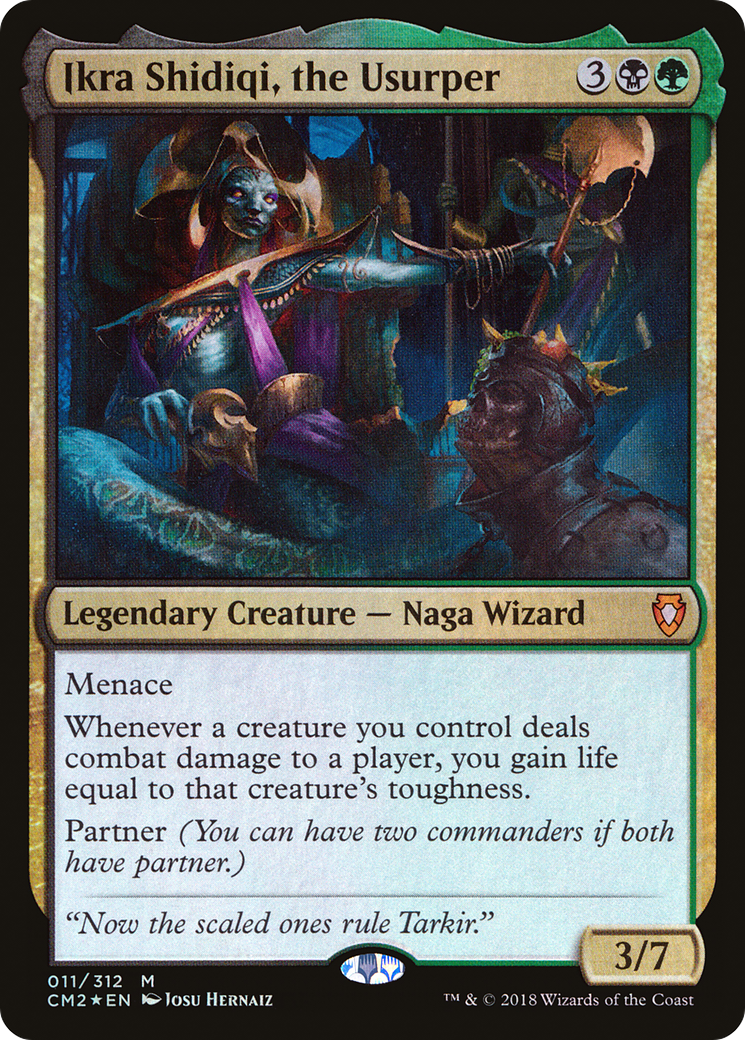 Ikra Shidiqi, the Usurper (CM2-011) - Commander Anthology Volume II Foil - Premium MTG Single from Wizards of the Coast - Just $0.80! Shop now at Game Crave Tournament Store