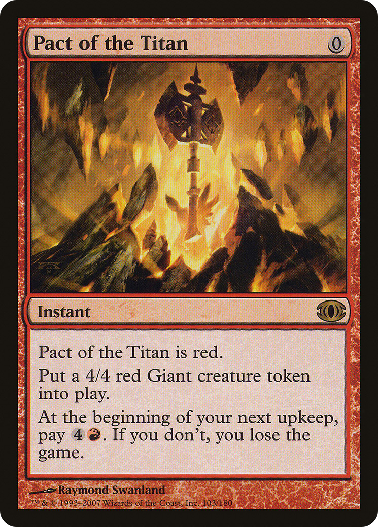 Pact of the Titan (FUT-103) - Future Sight - Premium MTG Single from Wizards of the Coast - Just $0.10! Shop now at Game Crave Tournament Store