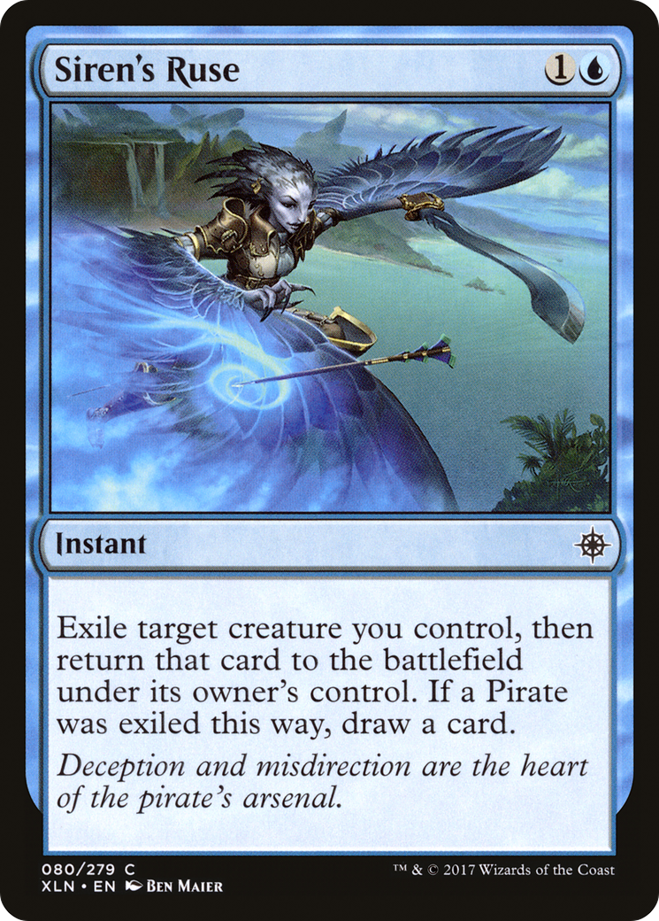 Siren's Ruse (XLN-080) - Ixalan Foil - Premium MTG Single from Wizards of the Coast - Just $1.35! Shop now at Game Crave Tournament Store