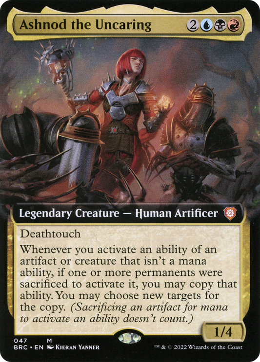 Ashnod the Uncaring (BRC-047) - The Brothers' War Commander: (Extended Art) - Premium MTG Single from Wizards of the Coast - Just $0.10! Shop now at Game Crave Tournament Store