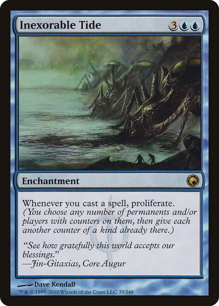 Inexorable Tide (SOM-035) - Scars of Mirrodin Foil - Premium MTG Single from Wizards of the Coast - Just $2.71! Shop now at Game Crave Tournament Store