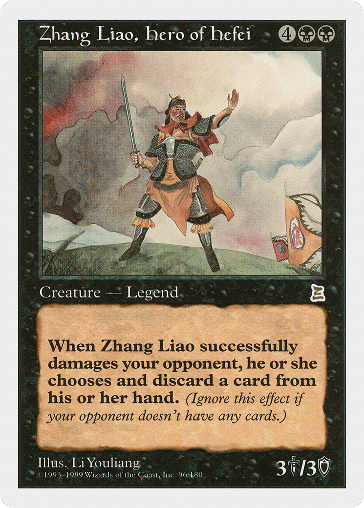Zhang Liao, Hero of Hefei (PTK-096) - Portal Three Kingdoms - Premium MTG Single from Wizards of the Coast - Just $48.15! Shop now at Game Crave Tournament Store